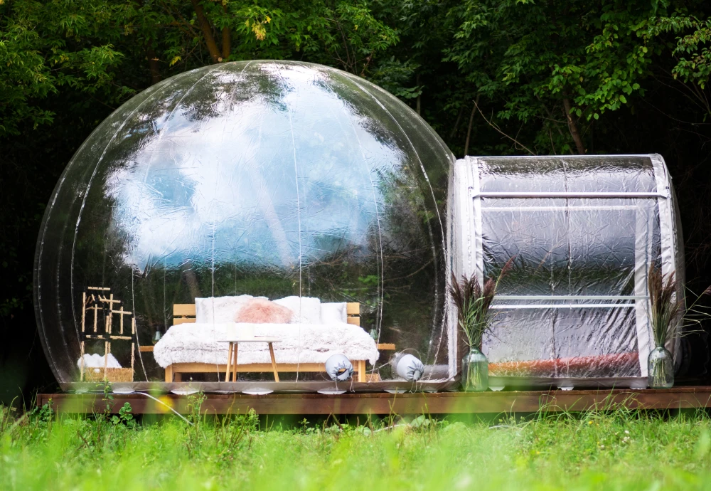 romantic bubble tent